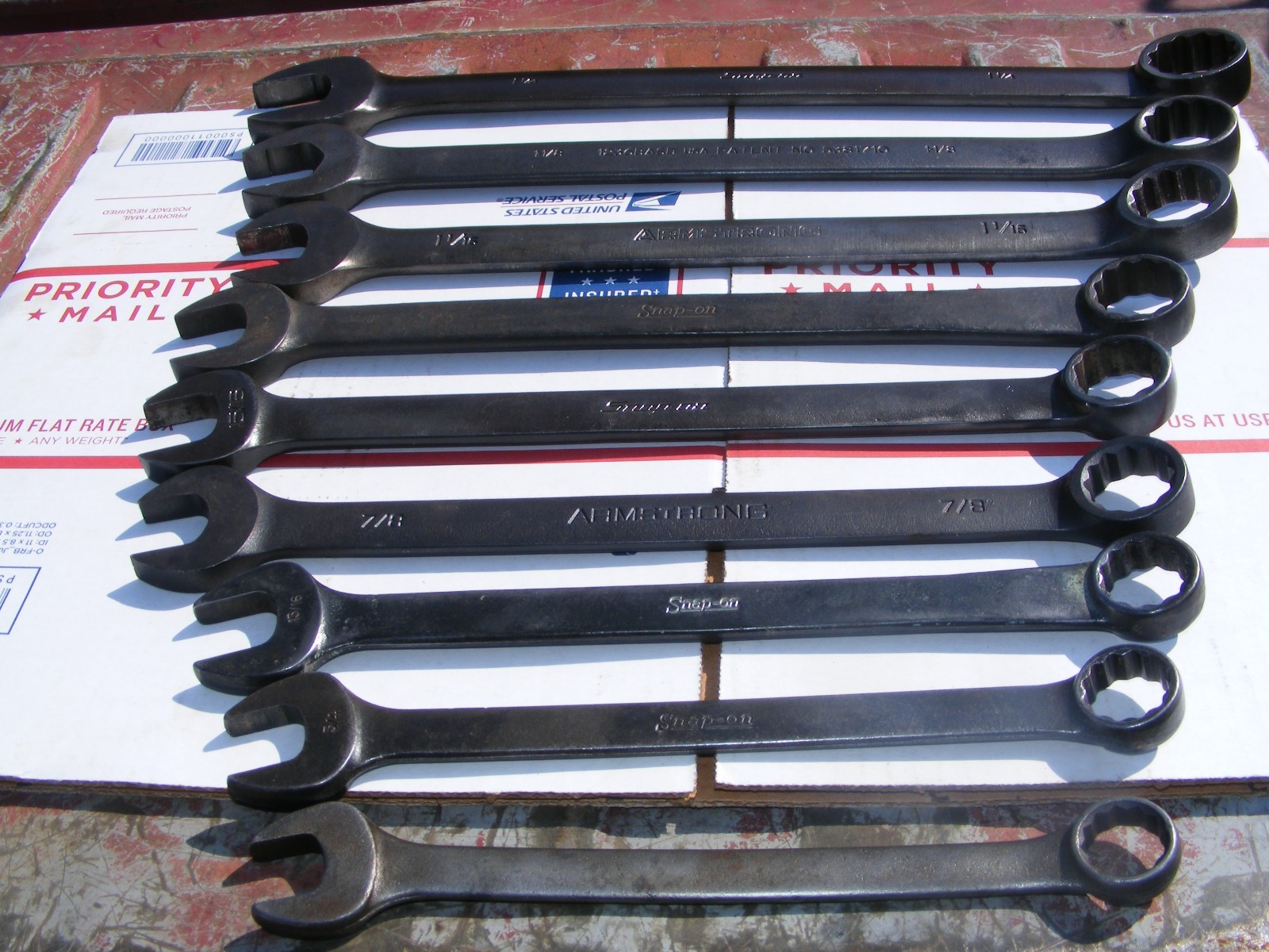 black oxide wrench set sae mostly snap on