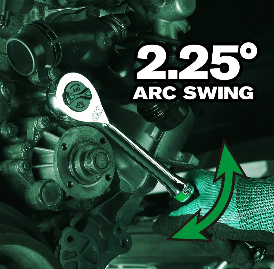 SK 3/8″ Drive Ratchet New LIFETIME WARRANTY 160 Position Dual Pawls 2.25 Degree