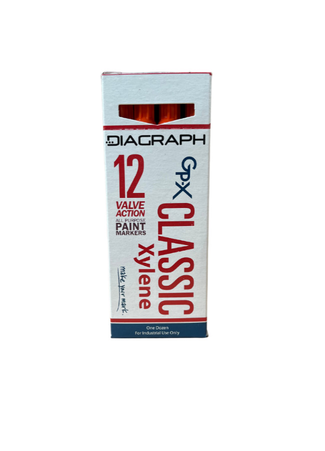 DIAGRAPH ORANGE PAINT MARKER 12PC