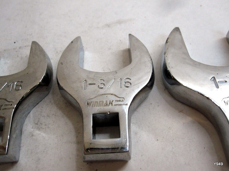 Winmax tools set of 3 Jumbo Crowfoot Wrench 1-1/16, 1-3/16, 1-7/16
