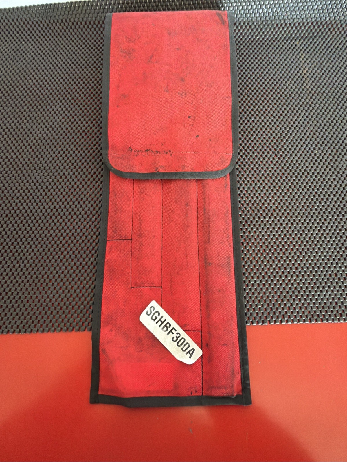 Snap On Tools Bastard Cut Mill File Set 4pc Red Soft Handle W/ Pouch SGH300A