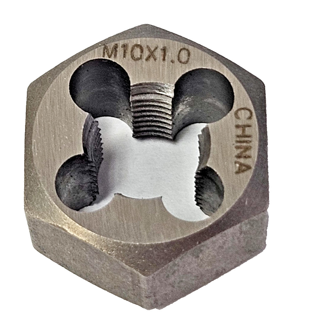 M10 X 1.0 Metric 1″ Hex Die Irwin Hanson 6638 9738 10MM CSUSA RH Carbon Steel
