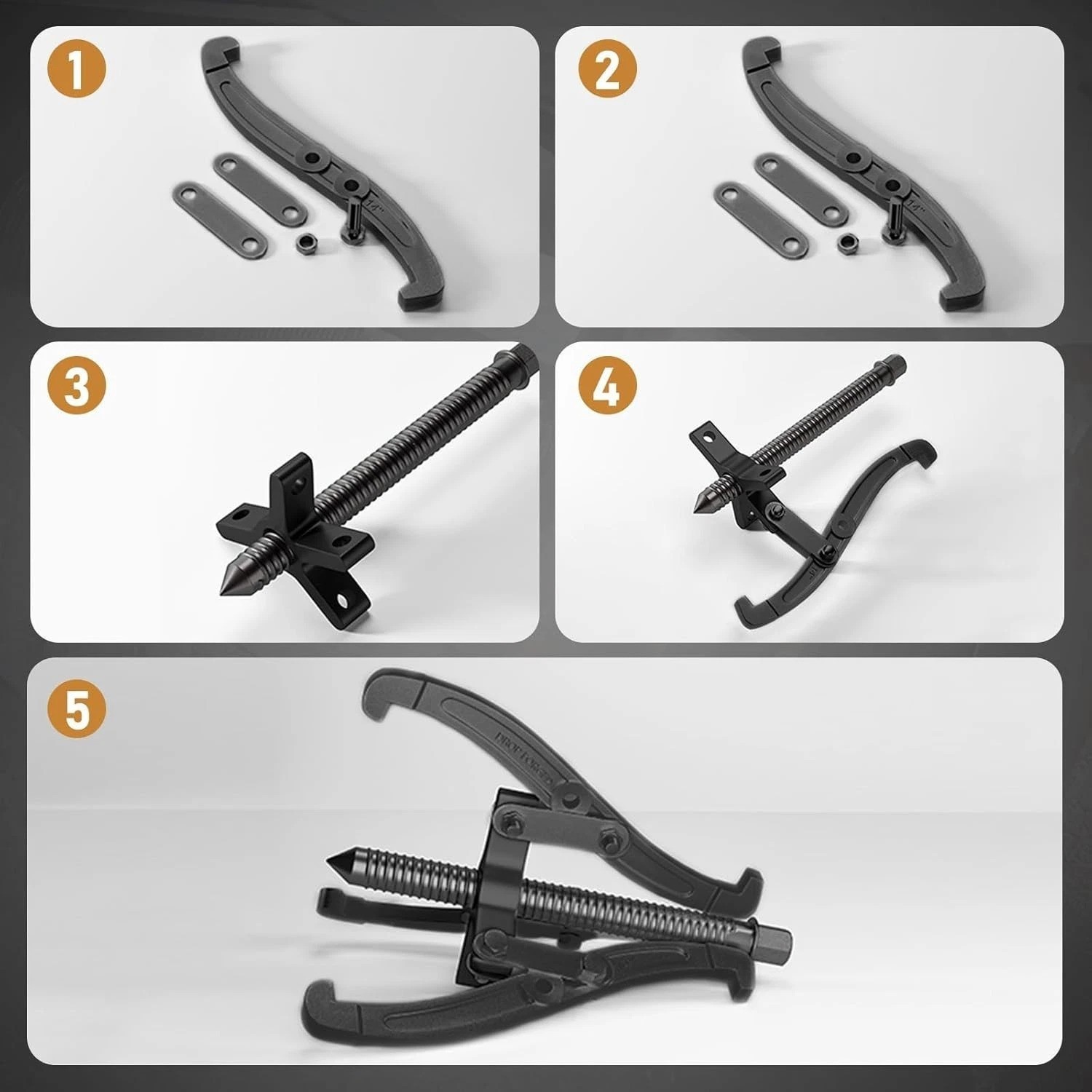 3» 4» 6» 8» Set, 3 Jaw Bearing Puller with Reversible Jaws, 2 Jaw / 3 Jaw…