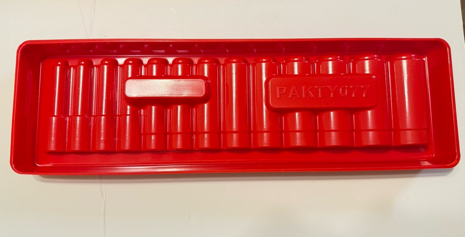 EMPTY TRAY PAKTY077 Snap On 313SYA 1/2″ Dr. 3/8”to1-1/8” SAE Deep 13Pc. NO TOOLS