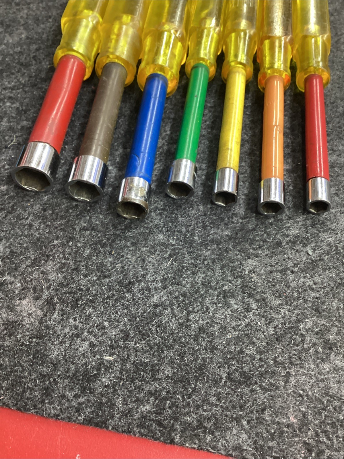 Snap-On ND-1070K Nutdriver Set Vintage Underlined Logo 1/4” – 1/2” 7 Pieces