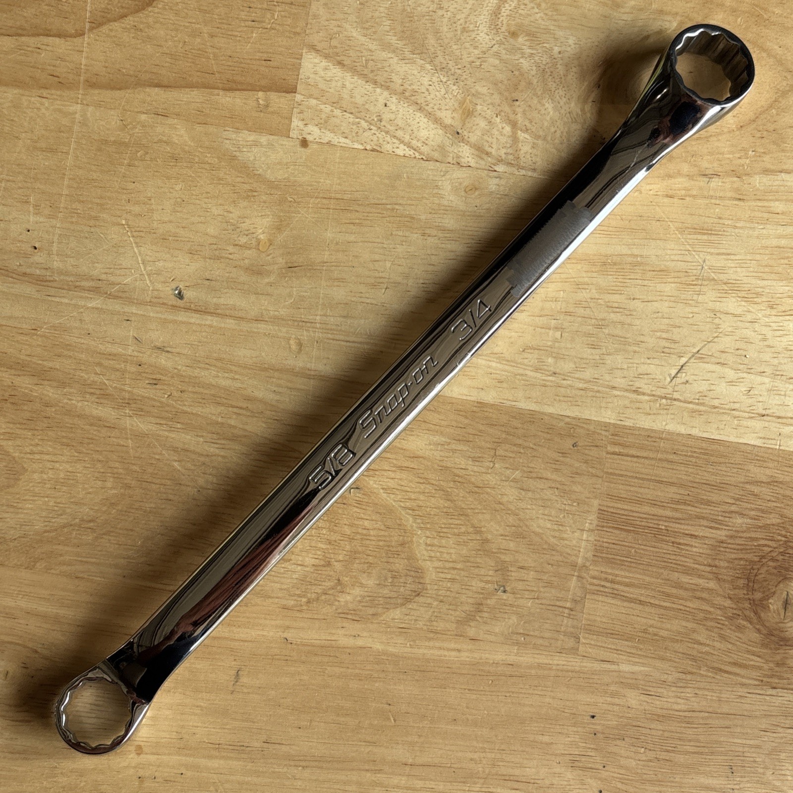 Snap On 5/8″ x 3/4″ 10 Degree Offset Double Box End Wrench 12 Point XB2024A USA
