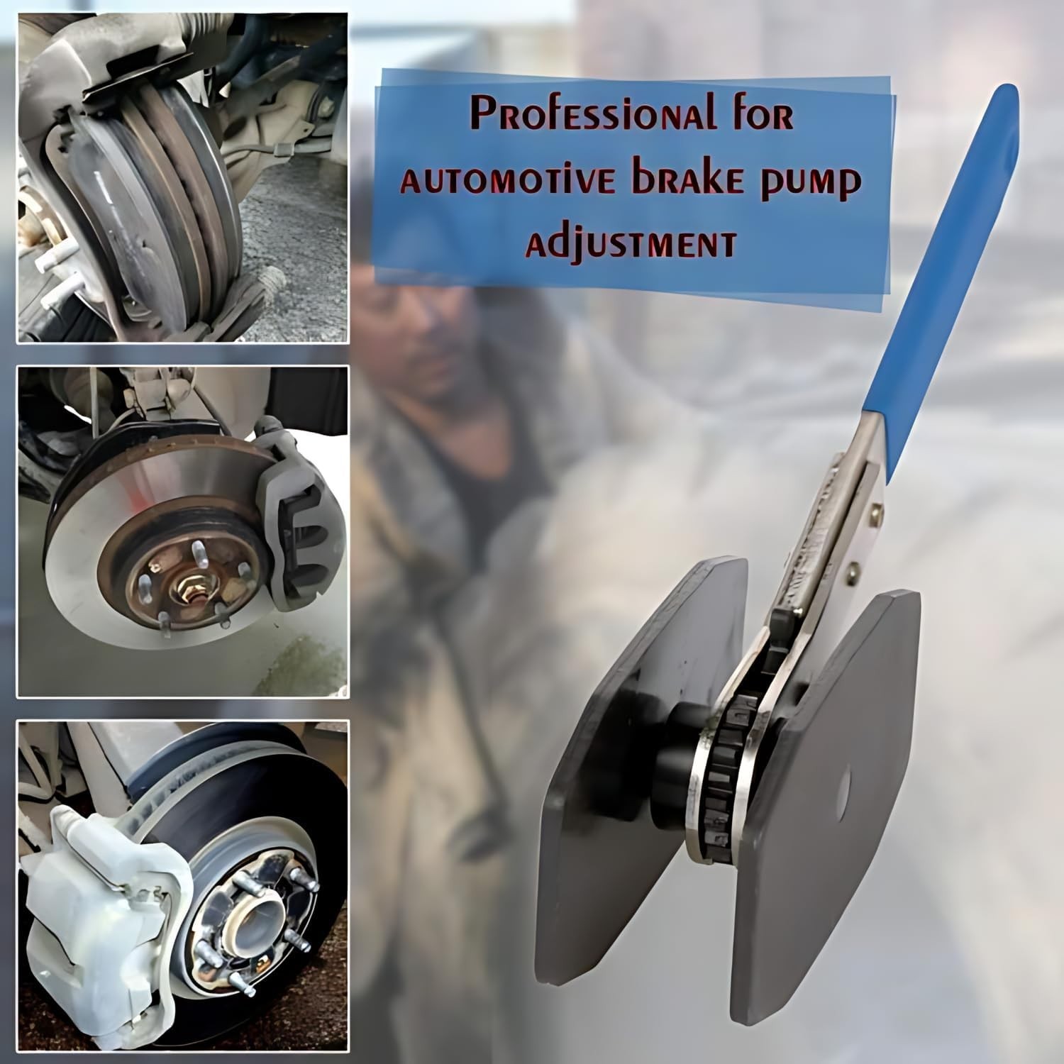 Car Ratchet Brake Piston Wrench Spreader Caliper Pad Install Tool Press Portable