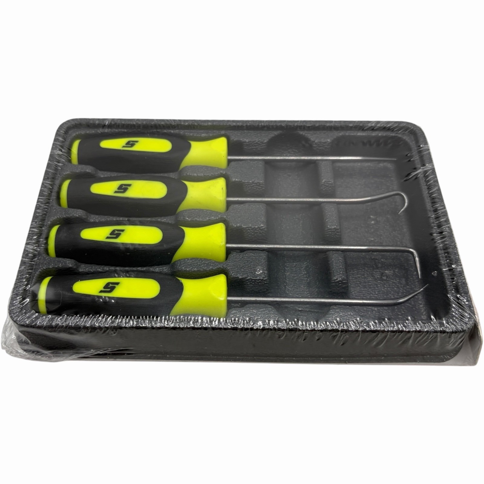 Snap On Tools Mini Pocket Pick Awl Set 4 piece High Vis 6 inch Straight Bent 90