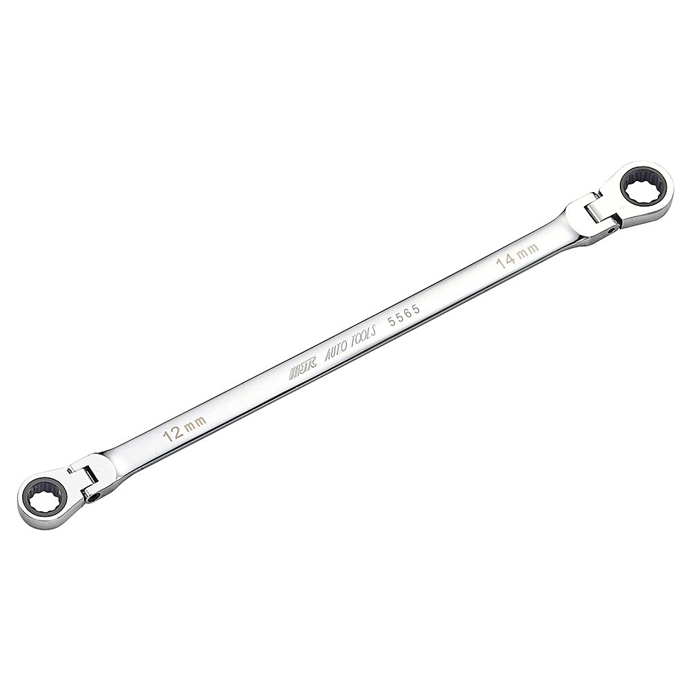 JTC-5567 EXTRA LONG SWIVEL GEAR OFFSET BOX WRENCH 72 TOOTH 14×17; 358mm