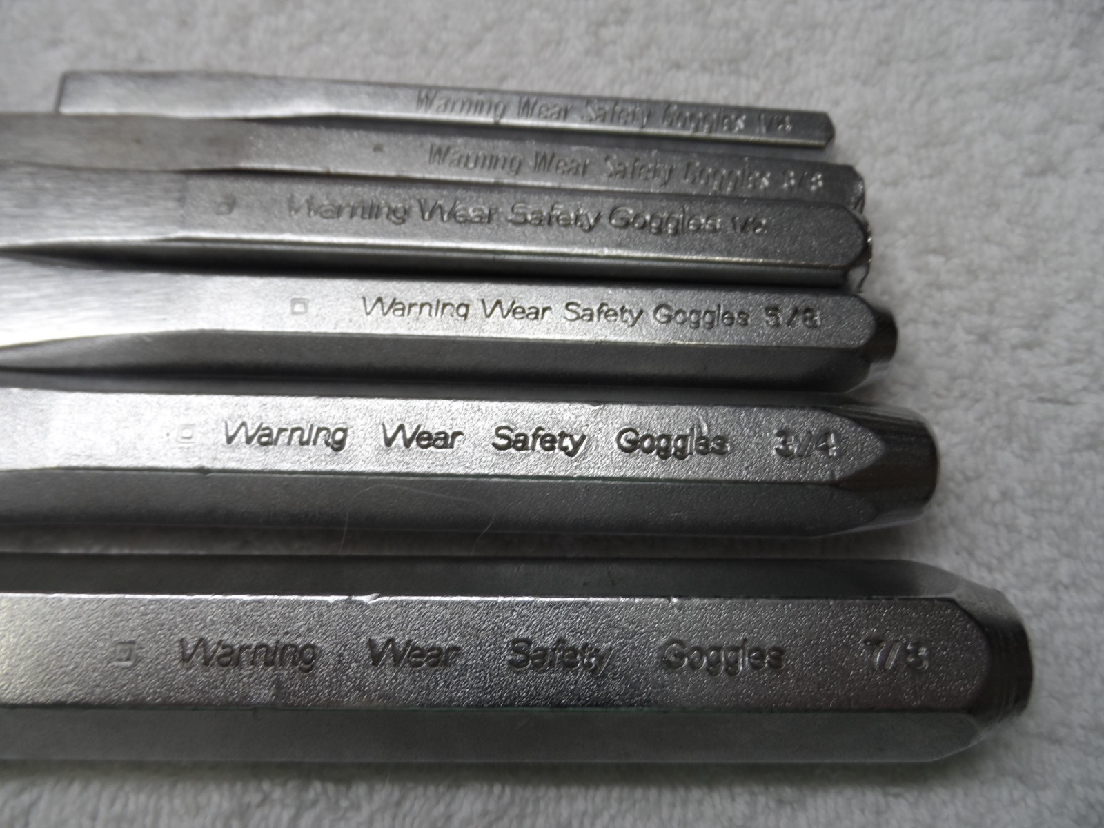Craftsman Chisel Set, made in USA, PN 42971 to 42976 – 6 pcs (vintage)