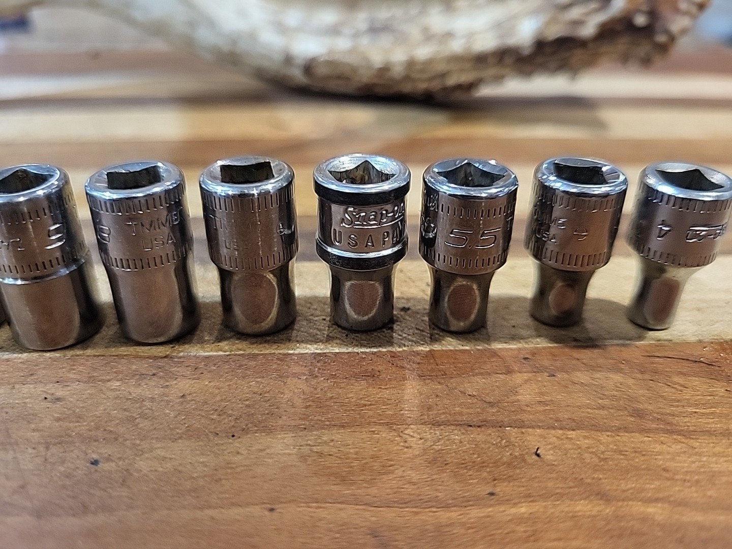 Snap On Tools 113TMMY 13 Pc. 1/4″ Dr. Metric 6 Pt. Shallow Socket Set 4-15mm
