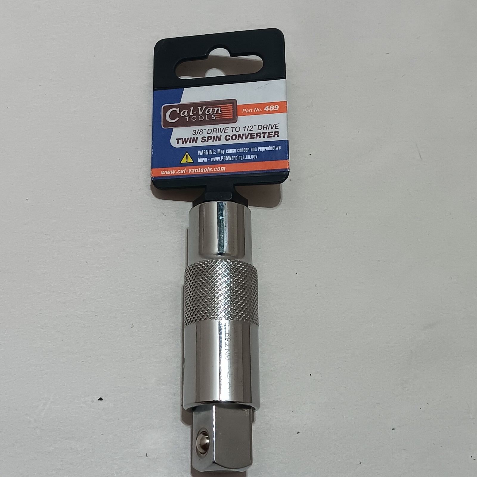 Cal-Van Tools 489 3/8″ Drive to 1/2″ Drive Twin Spin Drive Converter New