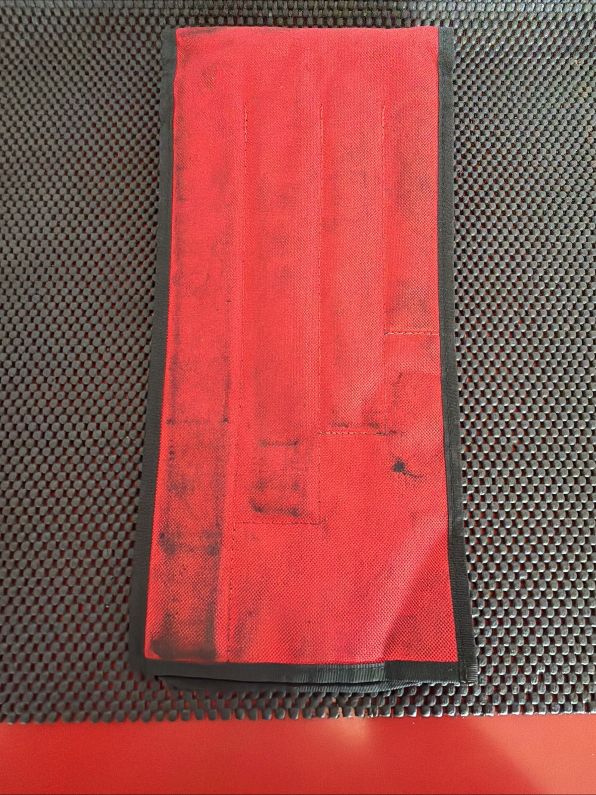 Snap On Tools Bastard Cut Mill File Set 4pc Red Soft Handle W/ Pouch SGH300A