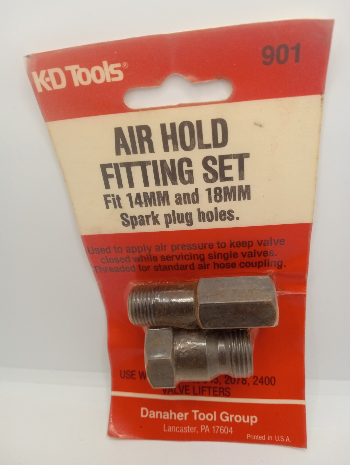 KD 901 14 MM and 18 MM Air Hold Fitting Set Made In USA