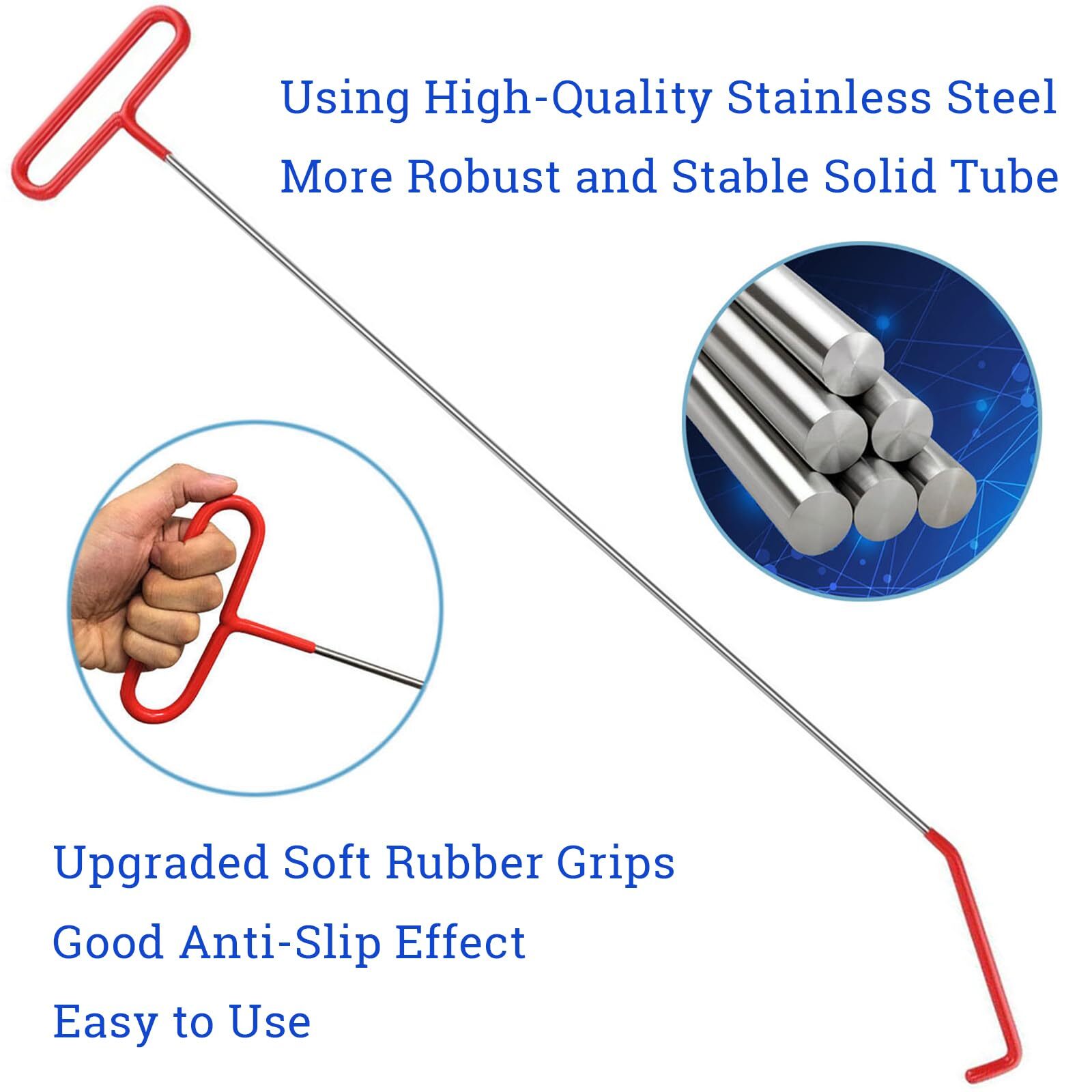 5th Wheel Pin Puller 68 Inch Solid Steel Rod Fifth Wheel Pin Puller – J-Hook