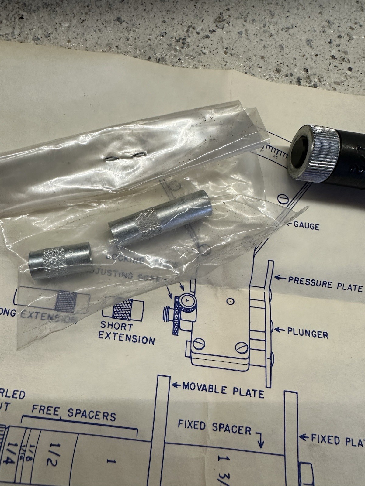 Zim Mfg. 165 Small Cylinder Bore Gauge Kit In Box