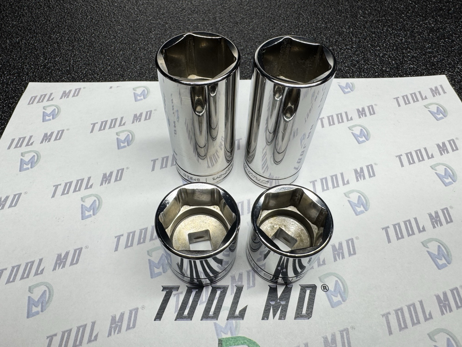 Snap-on Tools NEW 4pc 3/8″ Drive 15/16″ & 1″ SAE Add On Socket Set FS321 SFS321