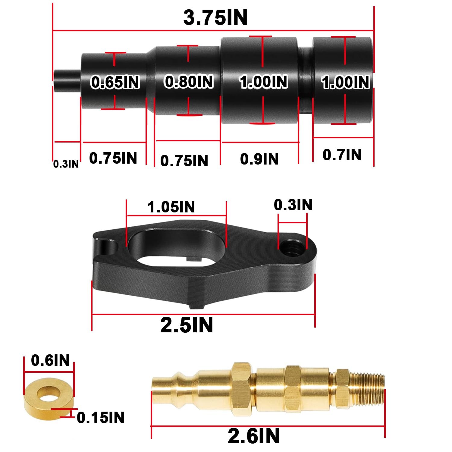 9007A 9007 Compression Test Adapter Tool For 24V Cummins 5.9/6.7L Engine Diesel