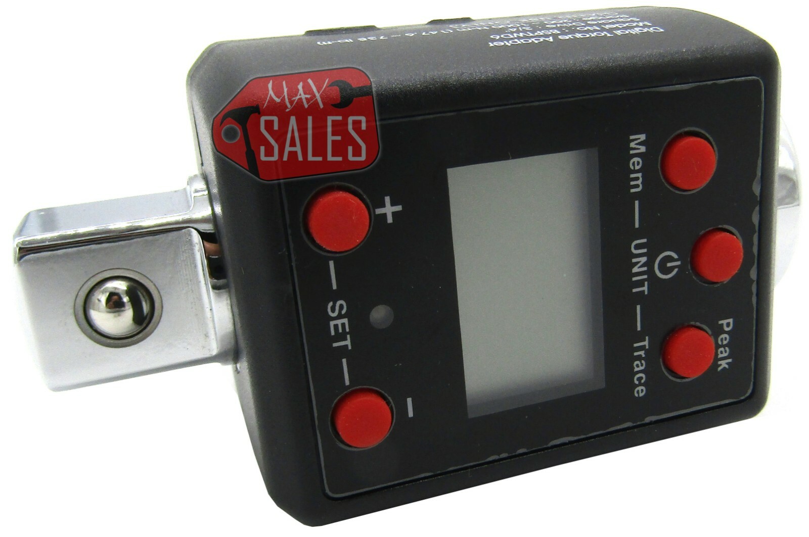 3/4″ DR Digital Torque Wrench Adaptor Micro meter FT/LB LED 738 f/lb Microtorque