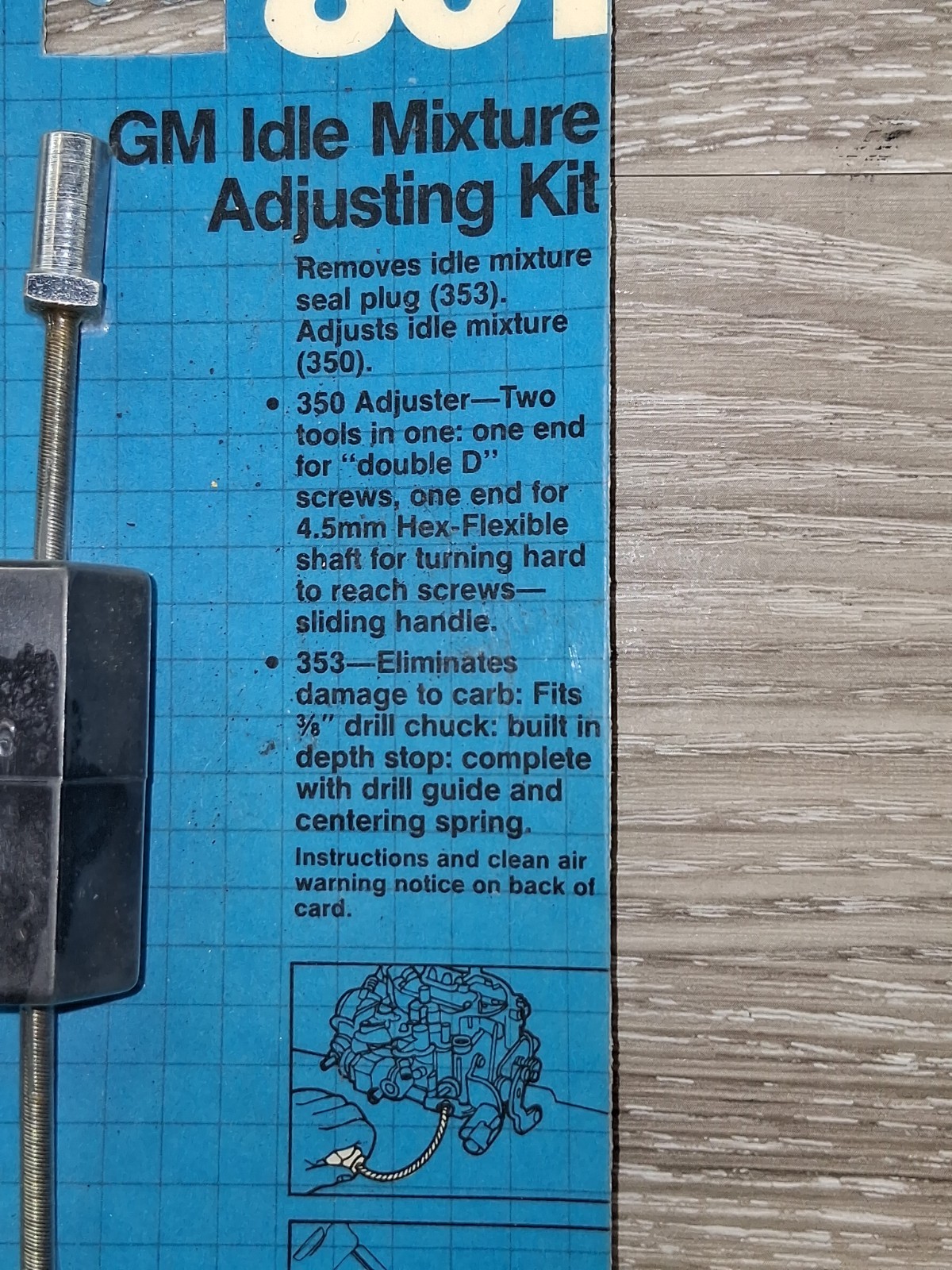 Thexton 801 GM Idle Mixture Adjusting Kit Fits 1979 & Up GM Carburetors