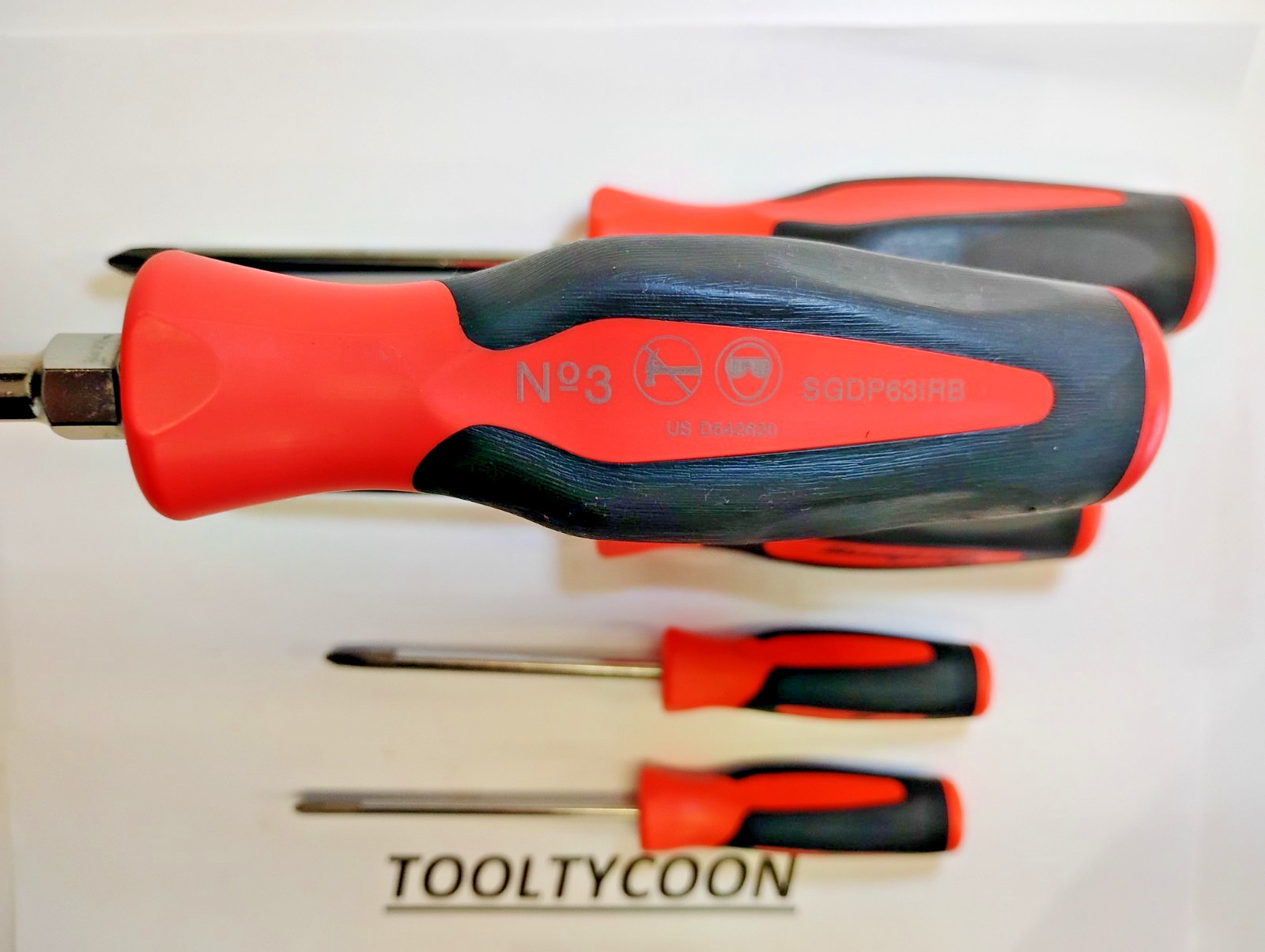 Snap-on Tools NEW 5pc ORANGE Soft Grip ALL PHILLIPS TIP Screwdriver Set SGDP50BO