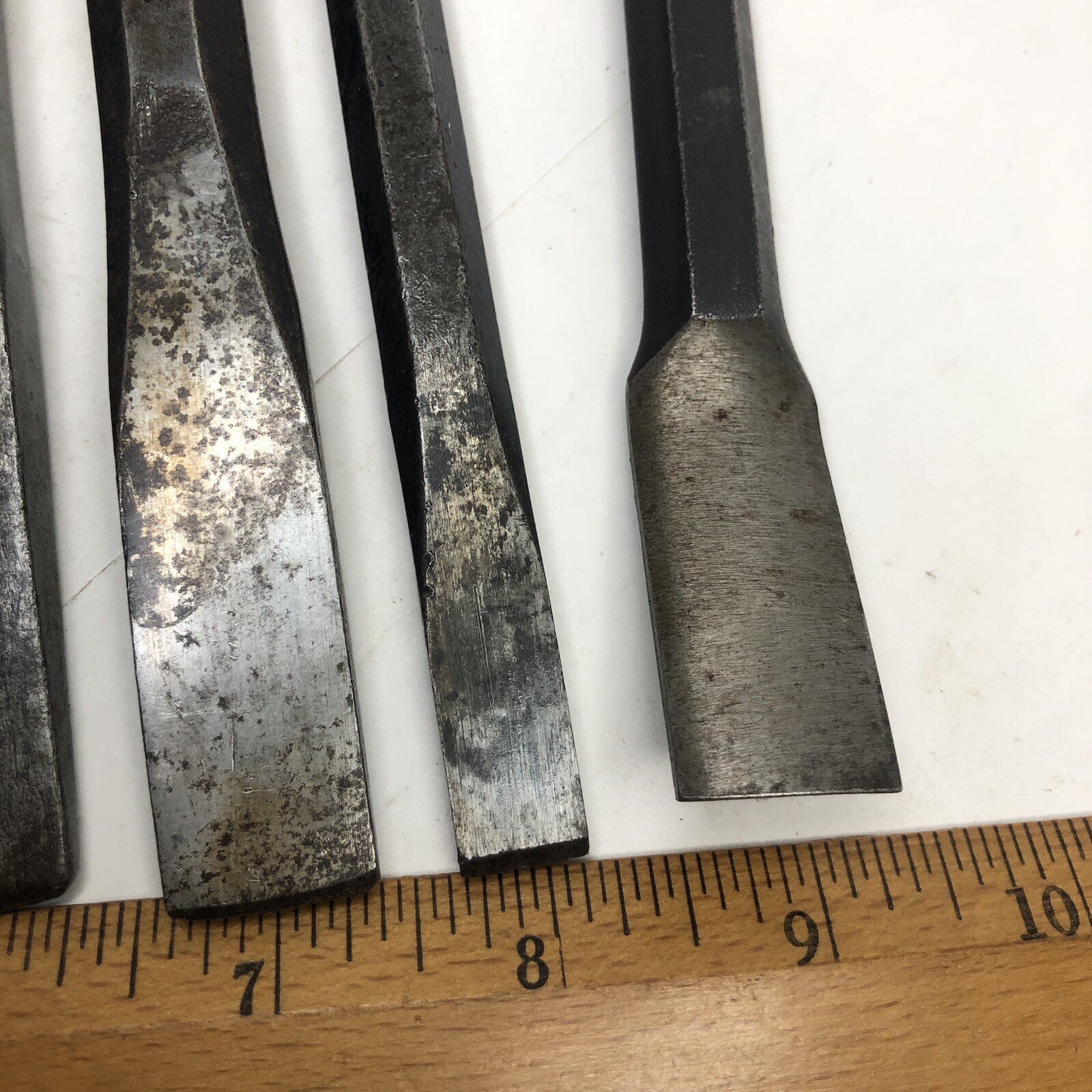 (5) Mix Lot of Craftsman-Williams-Bonney-Proto-Mac Tools Cold Chisel Chisels Set