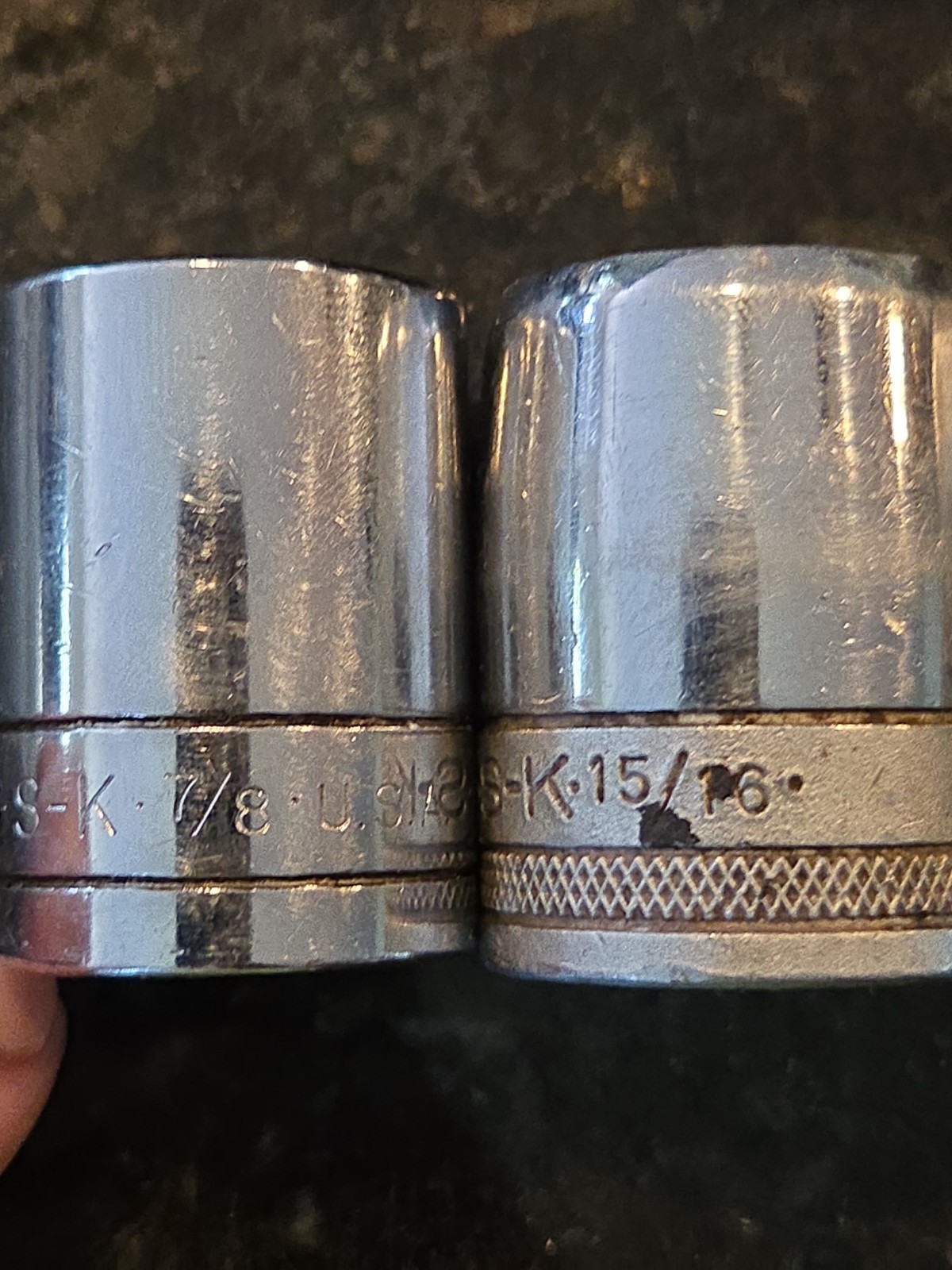 S-K Mix Tools 1/2″ Drive 12 Pc Pt SAE Shallow Socket Set 1 15/16 3/4 7/16 1-1/16