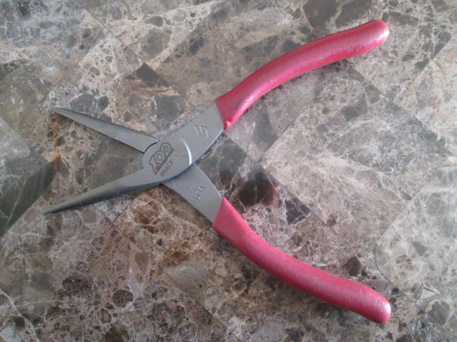 snap-on tools 100 year ann needle nose pliers new 96acf