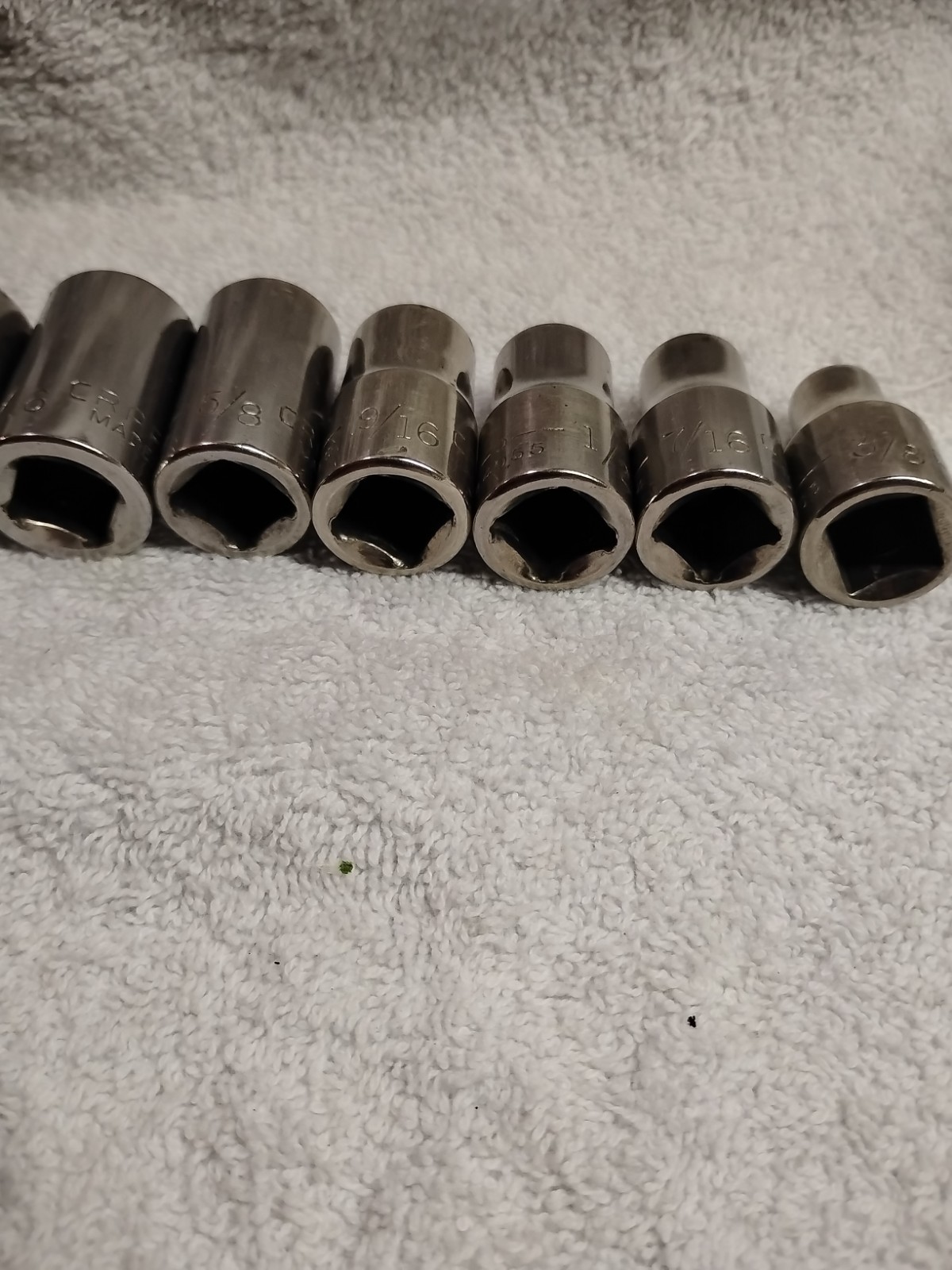 Vintage Craftsman 1/2″ Drive 6 Point Lot 9 Sockets