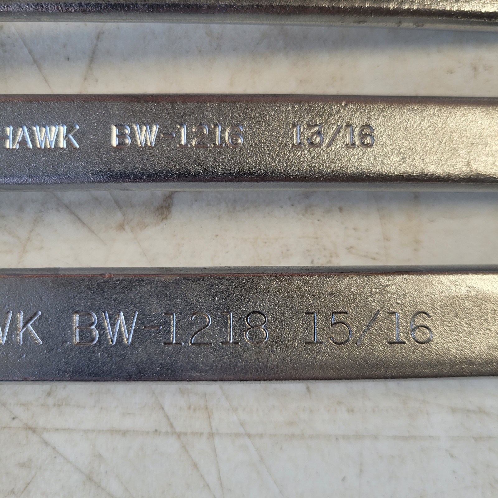 Blackhawk Double Box Wrench Set 4 Pc SAE USA BW-1212 1213 1216 1218 11/16″ to 1″