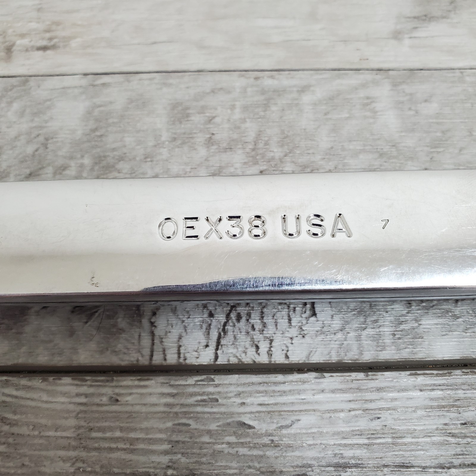 Snap On Tools OEX38 1 3/16” SAE 12 Point Flank Drive Combination Wrench USA