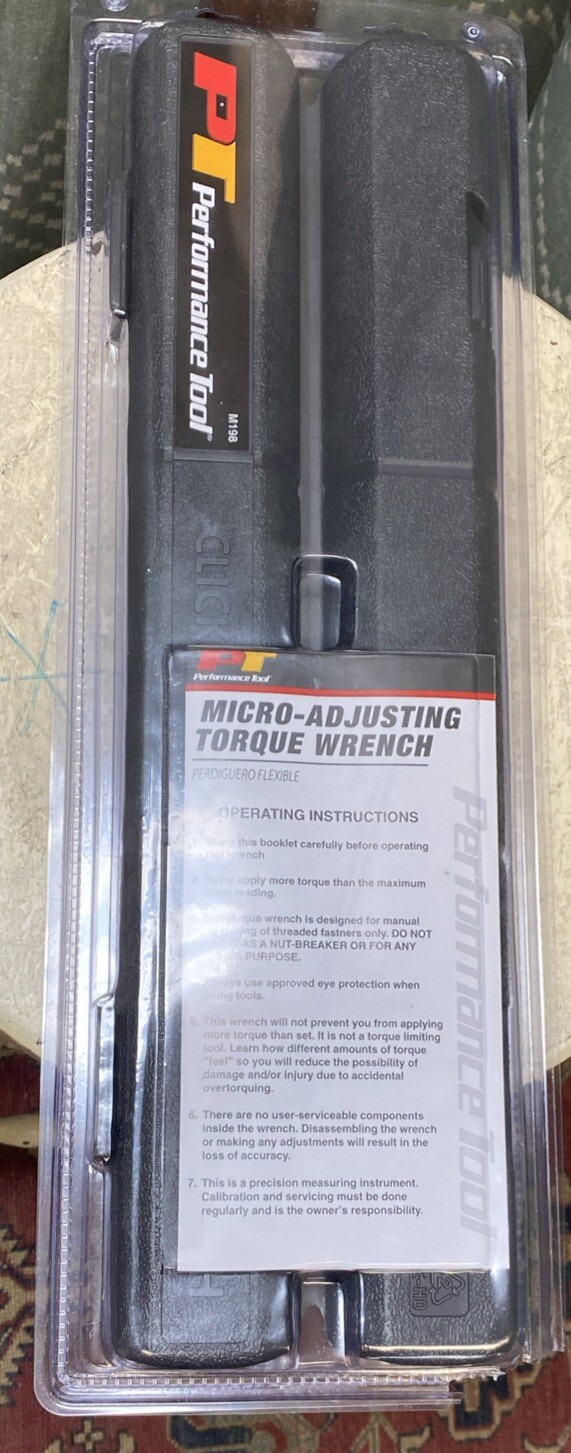 Performance Tool M196 3/8″ Dr. Torque Wrench 100 ft/lb. Ratchet Head