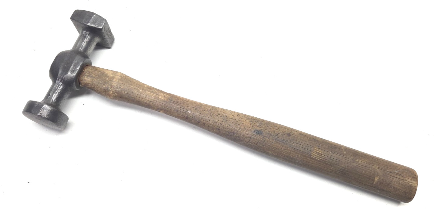 Vintage Auto Body Shop Repair Bumping Hammer 17.8oz 13″ Wood Handle