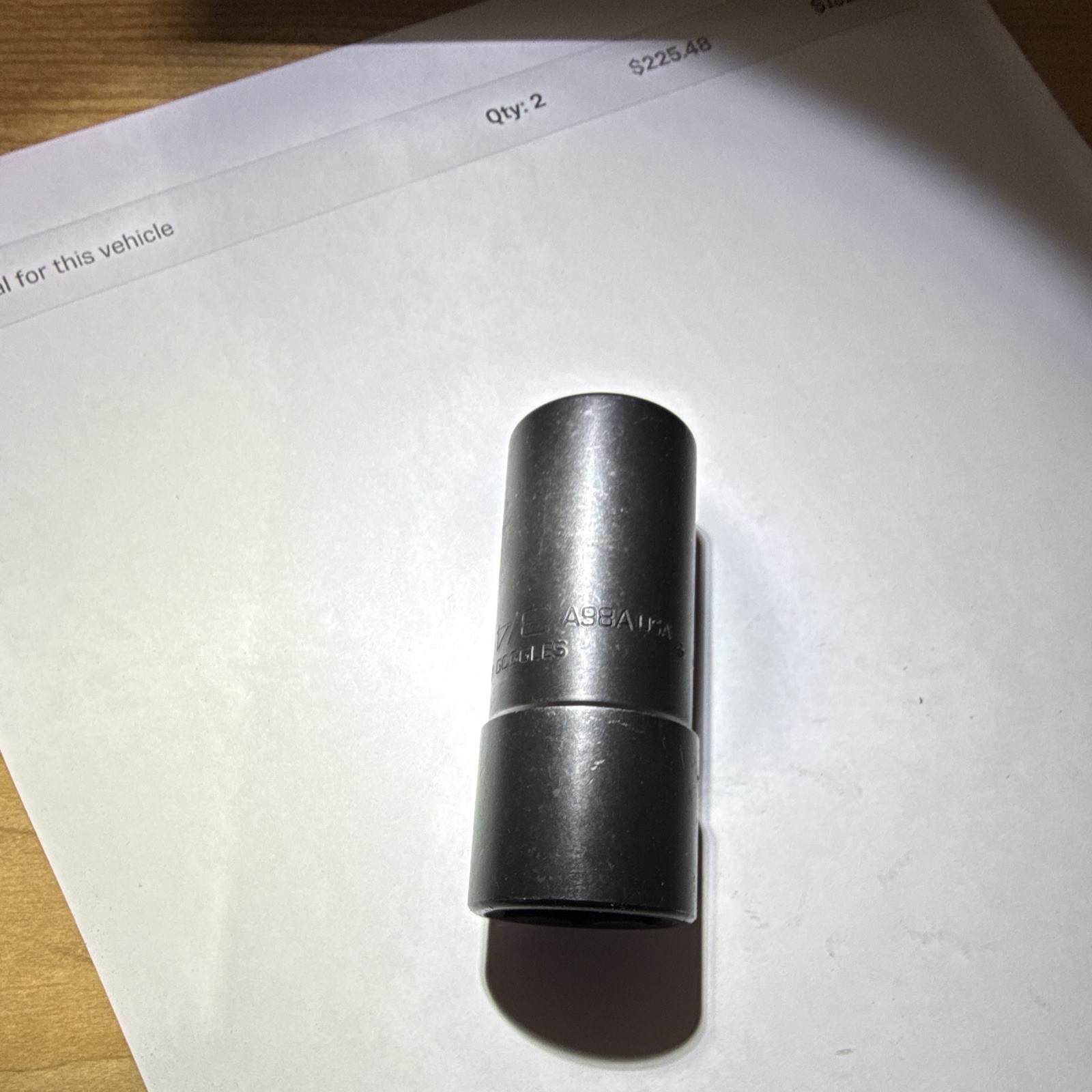 New Snap On Tool 1/2 Inch Drive 3/4 – 13/16 SAE Impact Flip Socket A98A