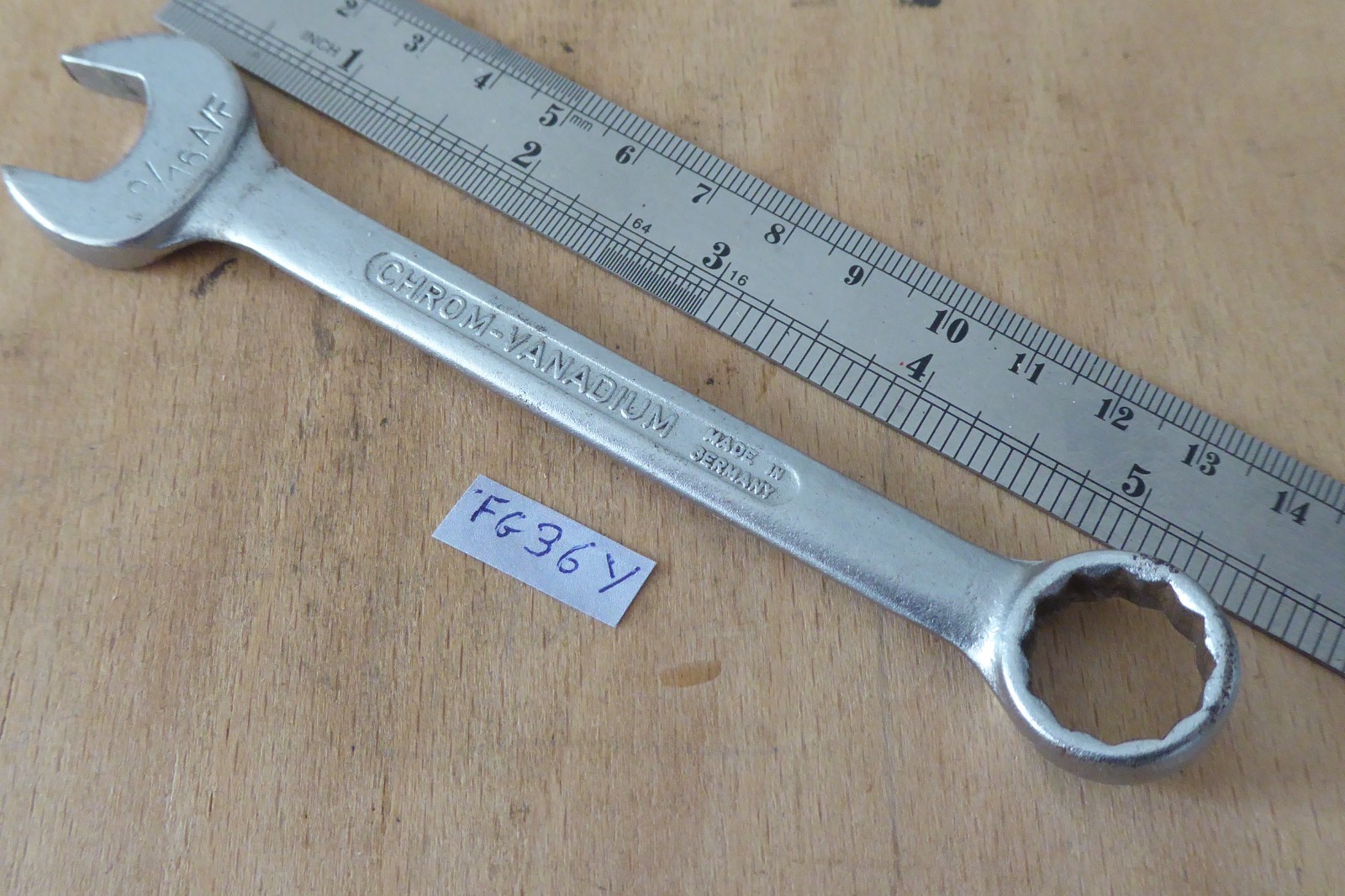 ELORA No 203 9/16″ AF short combination spanner 5.5″ long made in Germany