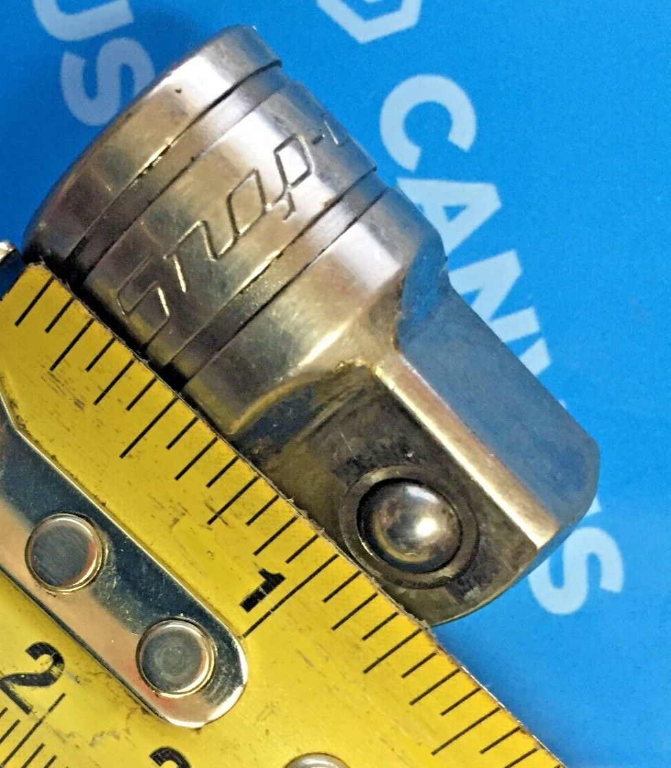 Snap-On A2A 3/8 to 1/2″dr Chrome Adaptor Socket 2019 USA Good 8.5/10