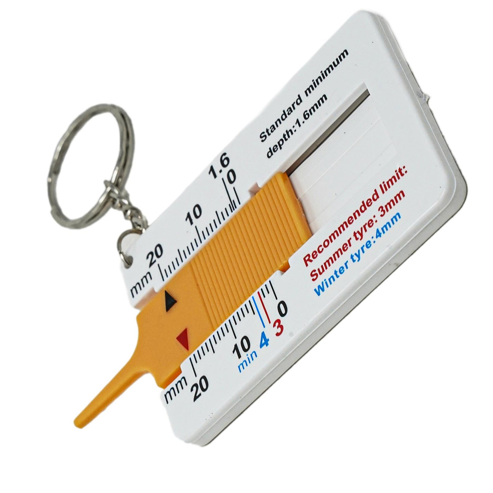 Tyre Tread Depth Gauge Car Wheel Tire Depth Measuring Tool Pocket Size