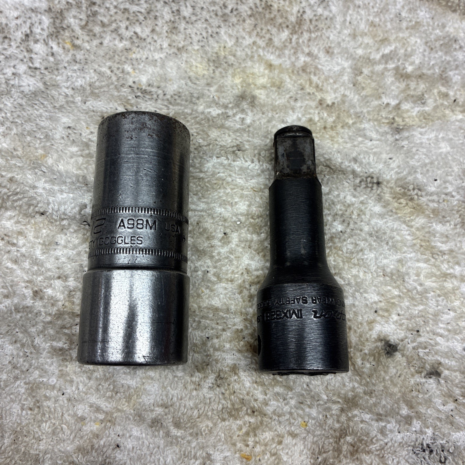 Snap On A98M 1/2 Inch 19 21 Flip Socket & IMX32B Extension Lot Of 2