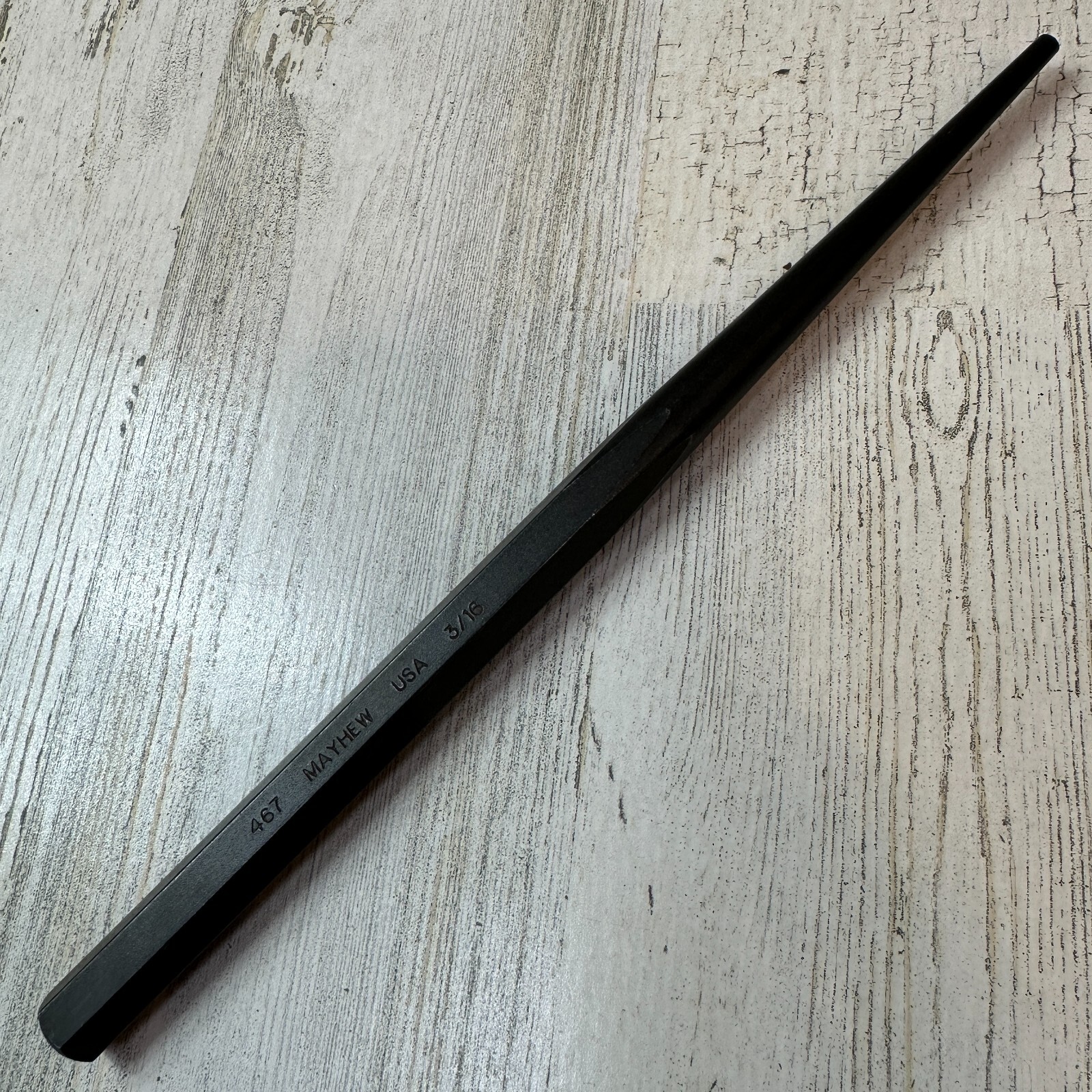 Mayhew USA 3/16 in. Line-Up Punch MAY22006 Brand NOS 10″ Long