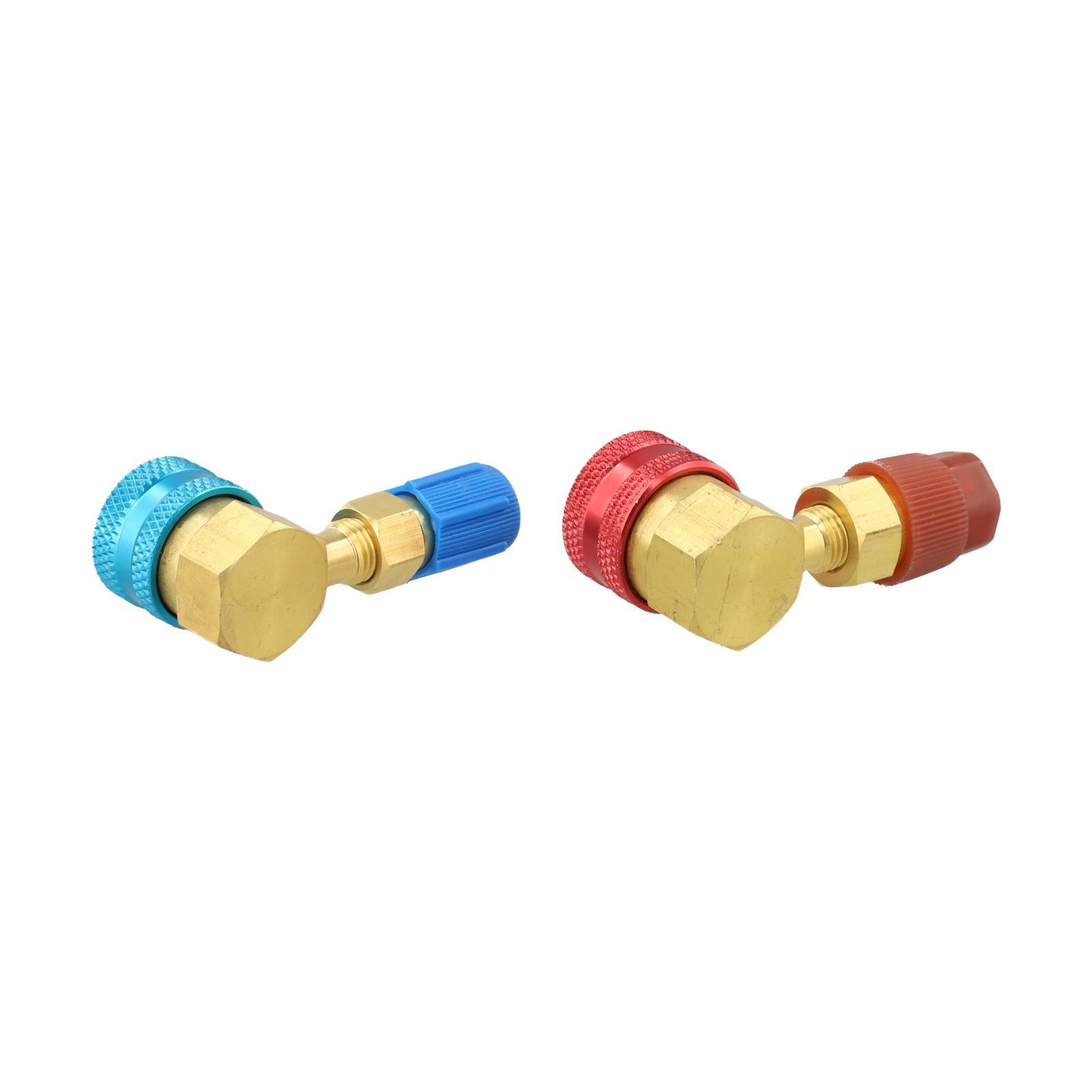 90 Degree Side Quick Coupler Adapter Kit Brass for R1234YF to For R134A Systems