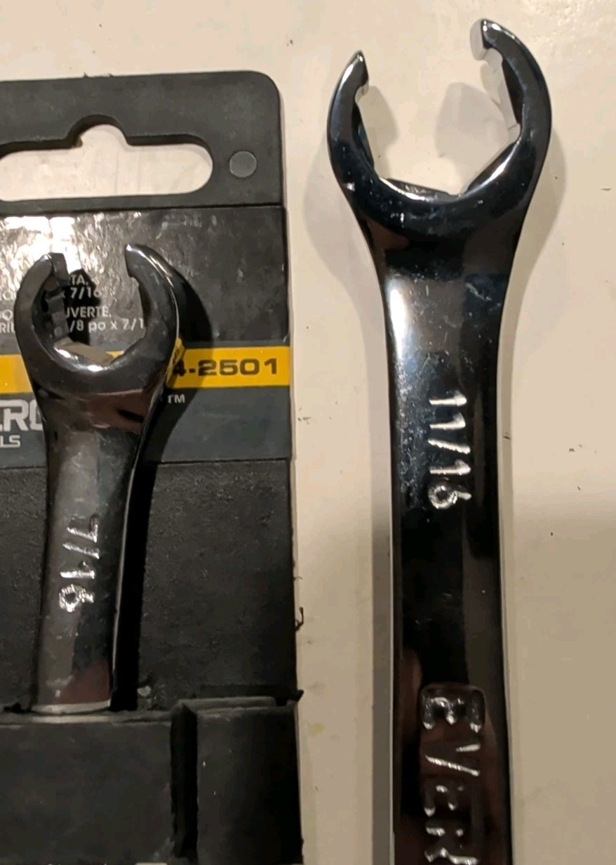 Napa Evercraft 3 PC Flair Nut Wrenches 10mmx12mm 11/16×5/8 3/8×7/16