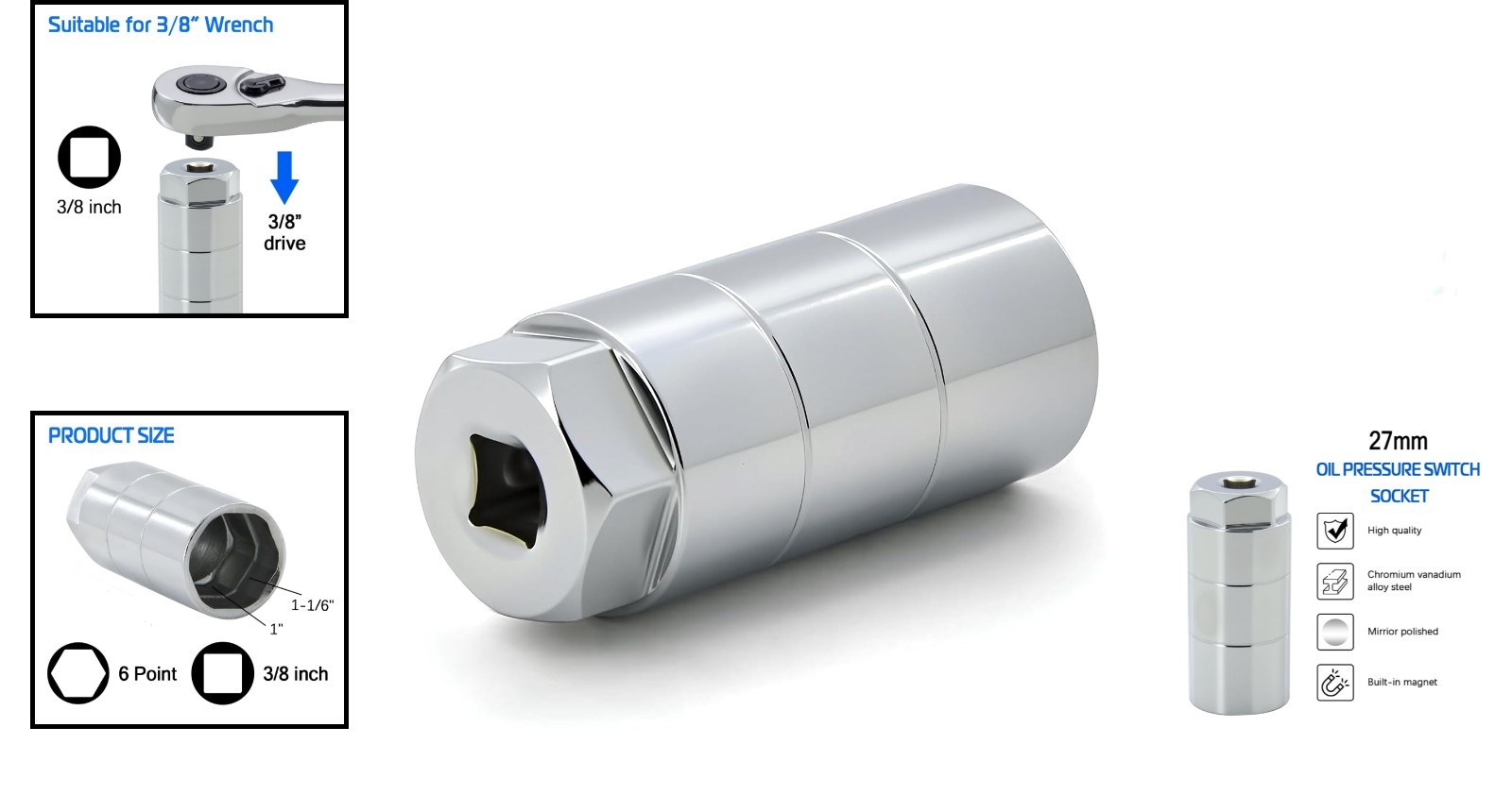 Effortless Engine Maintenance: Oil Pressure Switch Socket for Newer GM Vehicles