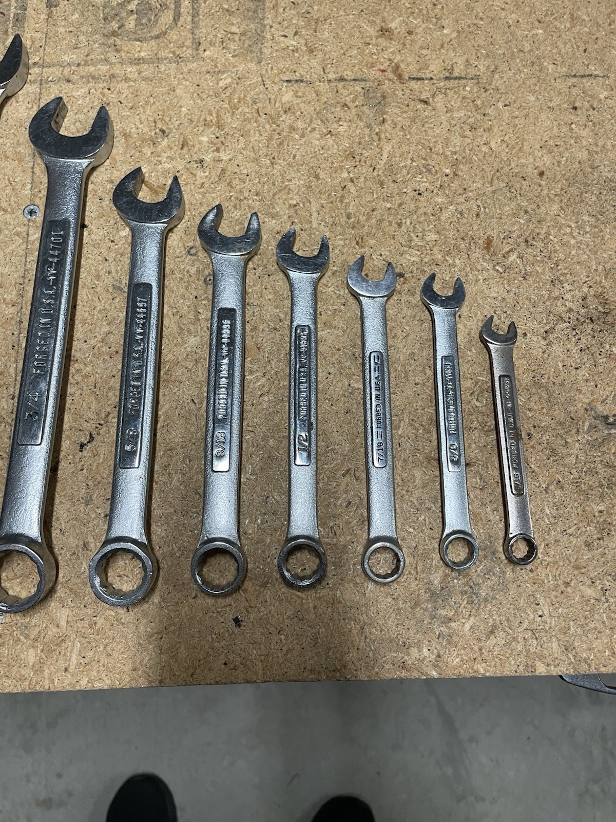Craftsman USA 20 pc SAE Metric Combination Wrench Sets. Mostly VV 18-8mm 1”-5/16