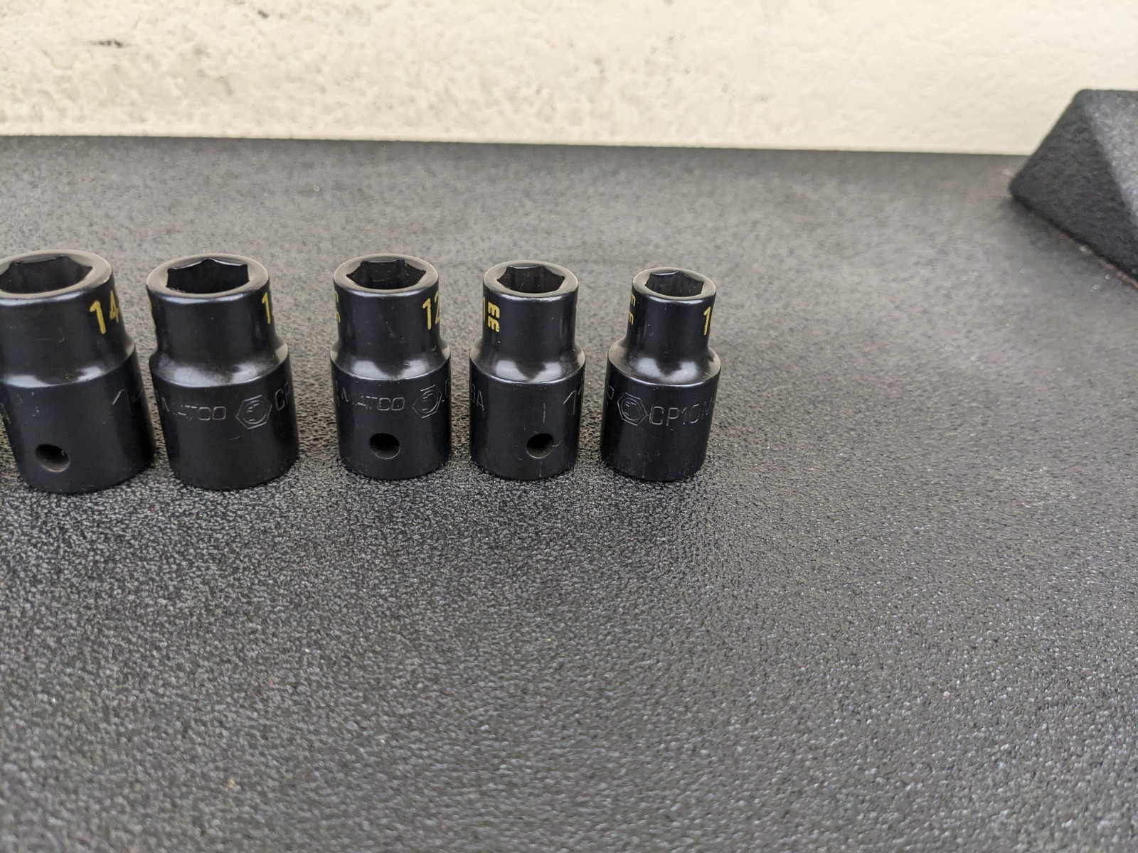 #aw458 MATCO Tools NEW 1/2″ Drive METRIC 6 POINT IMPACT SOCKET SET