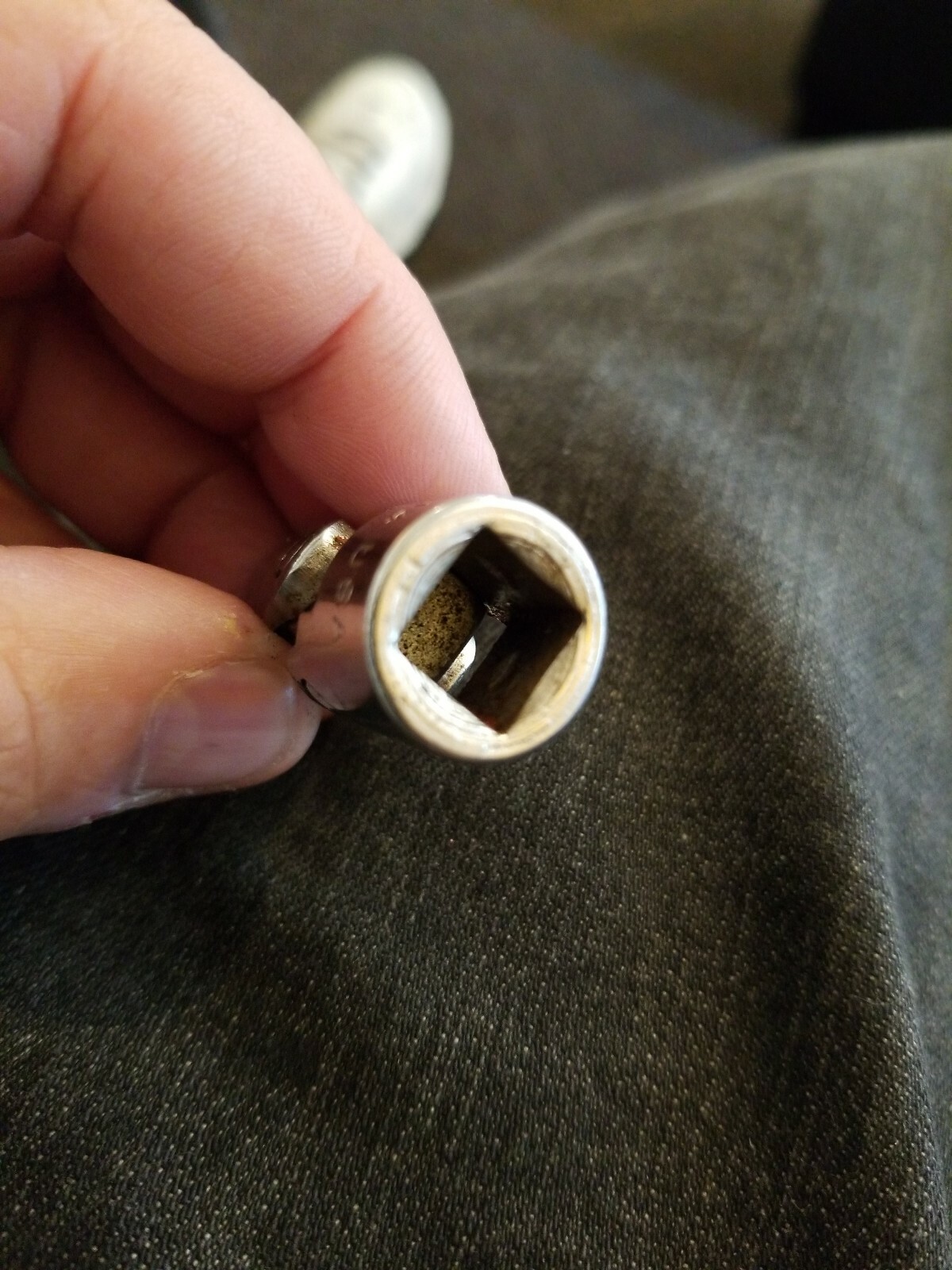 Snap On vintage underline FVU14 -7/16″ 12 Point Swivel Socket 3/8″ Drive