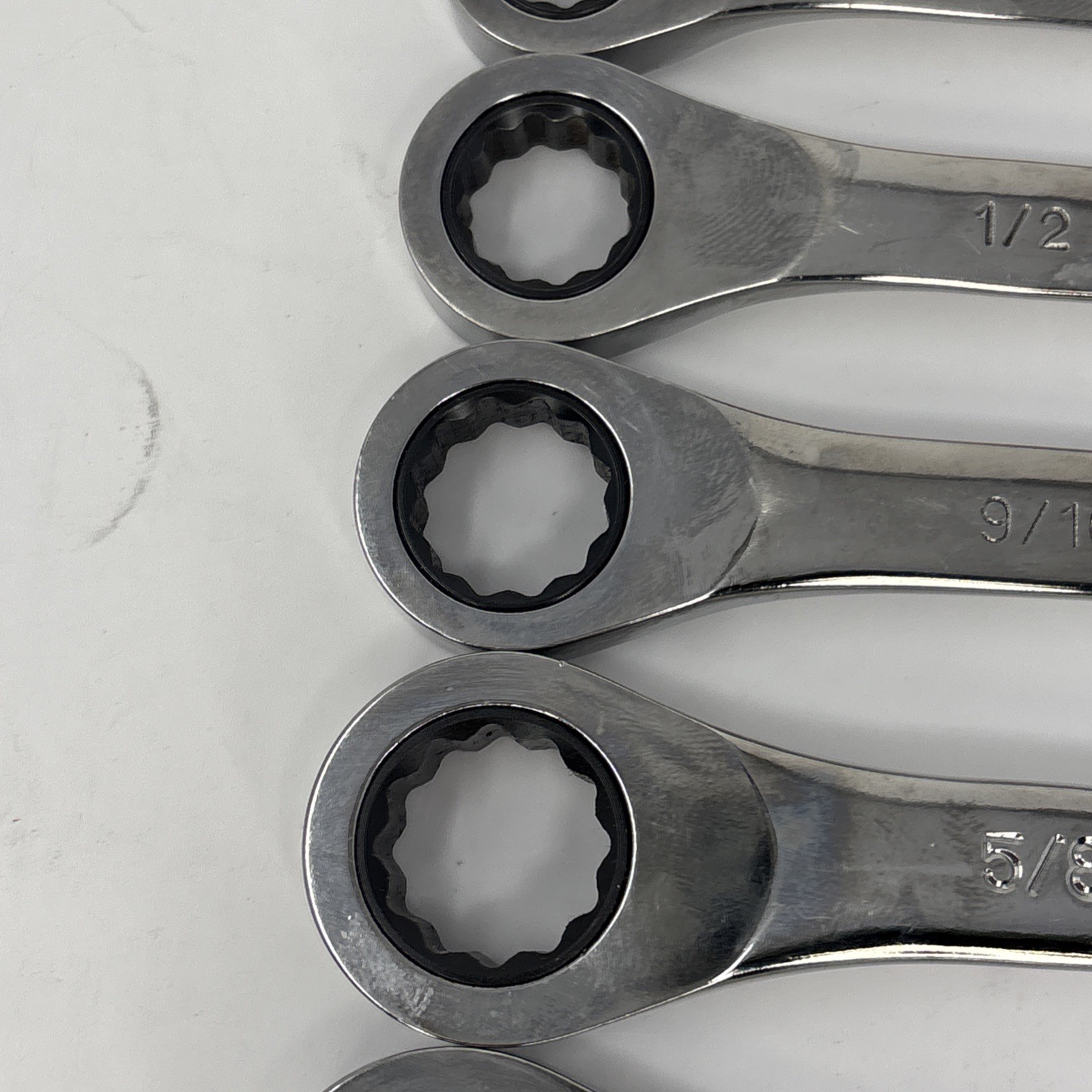 Craftsman SAE Ratcheting Wrench Set 12 Point Reversible 8pc GK F 42404 USA