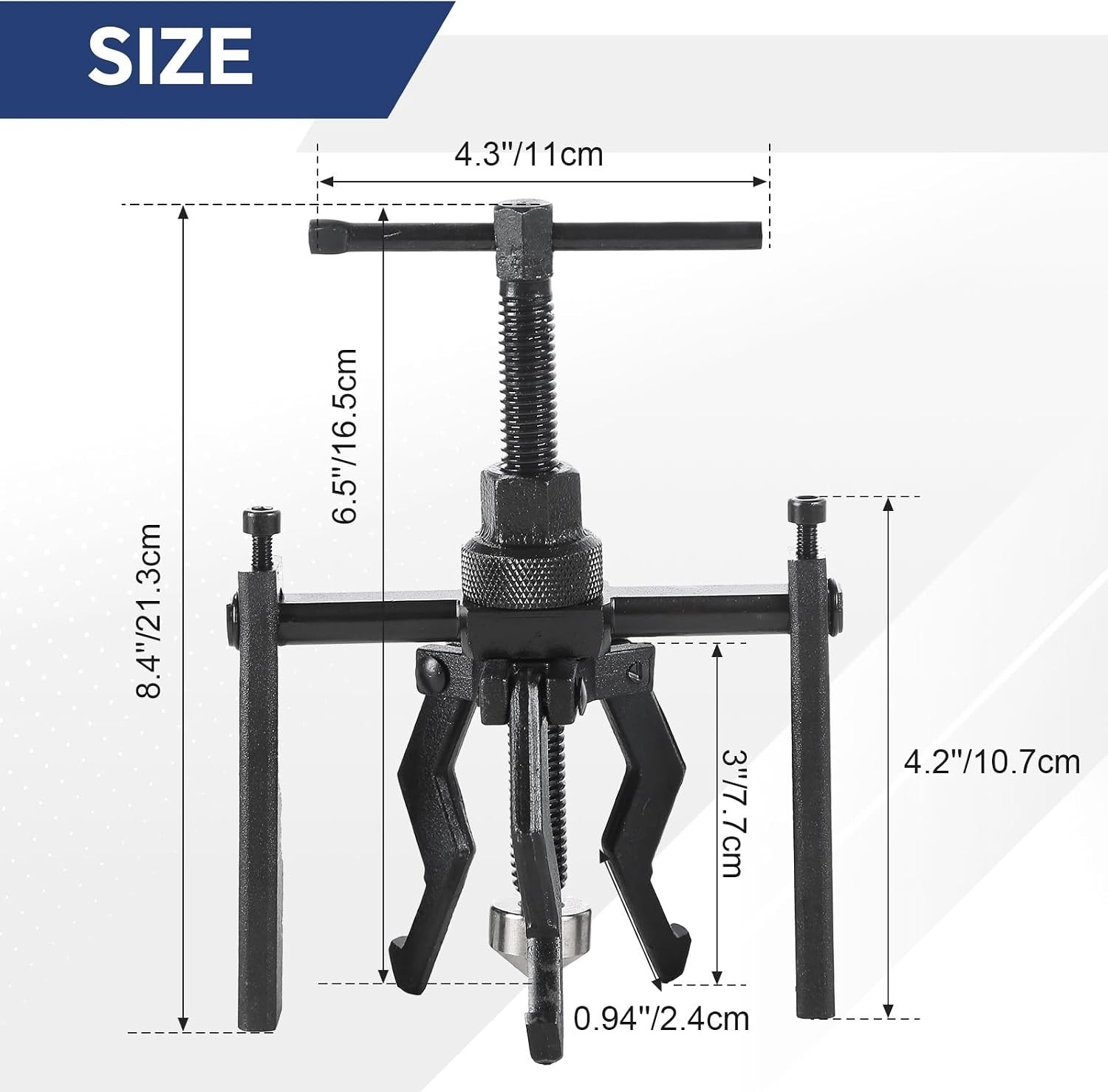 Heavy-Duty 3 Jaw Bearing Puller Set – Tools for Automotive Repair & Maintenance