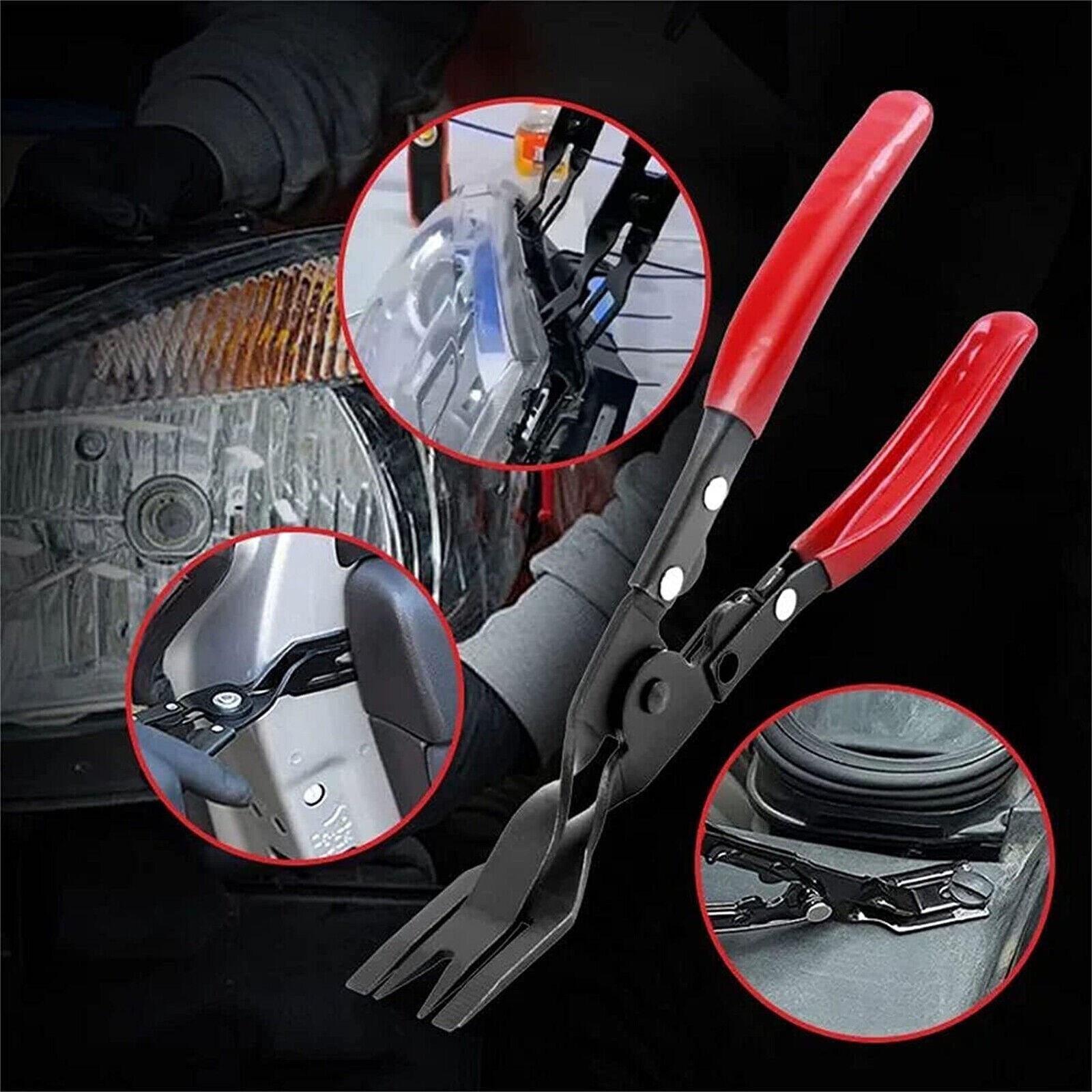 Heavy Duty Car Door Panel Plastic Fastener Remover Body Retainer Clip Pry Tool