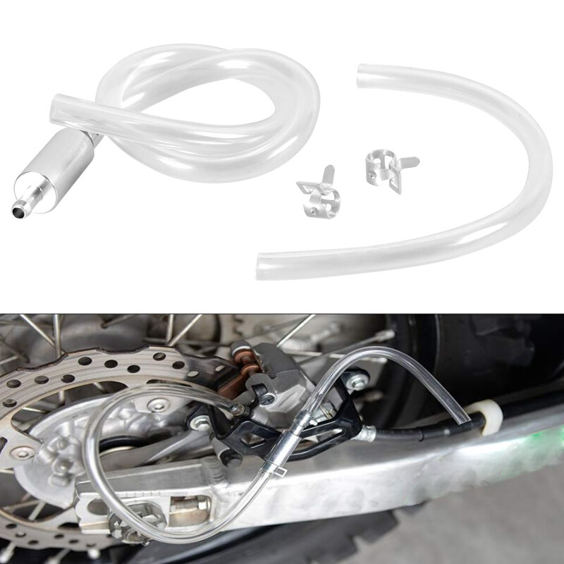 Fuel Clutch Brake Bleeder Hose Line One Way Check Valve Tube Bleeding Tool Kit