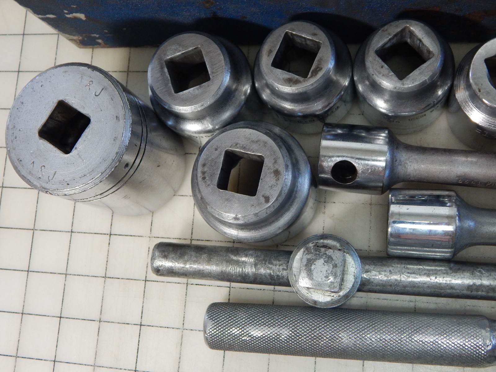 P&C PROTO PLUMB Socket Set 3/4″ Dr. 12pt. Ratchet Metal Box breaker 16pc.